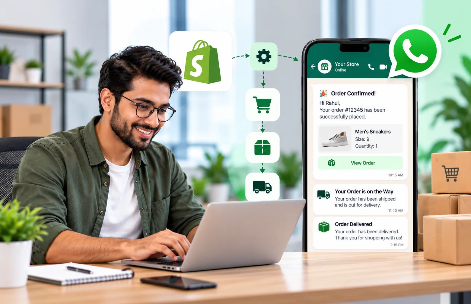 How to Automate Shopify Order Notifications on WhatsApp